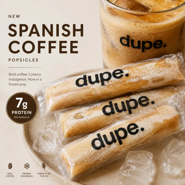 Spanish coffee popsicles 
7g of protein